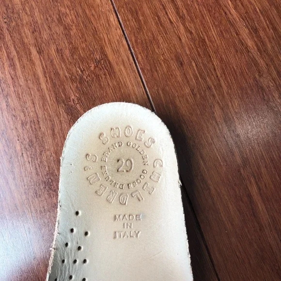 Final$ Golden Goose super kids low top suede sneaker EU29 US12 green white stars - Picture 13 of 14